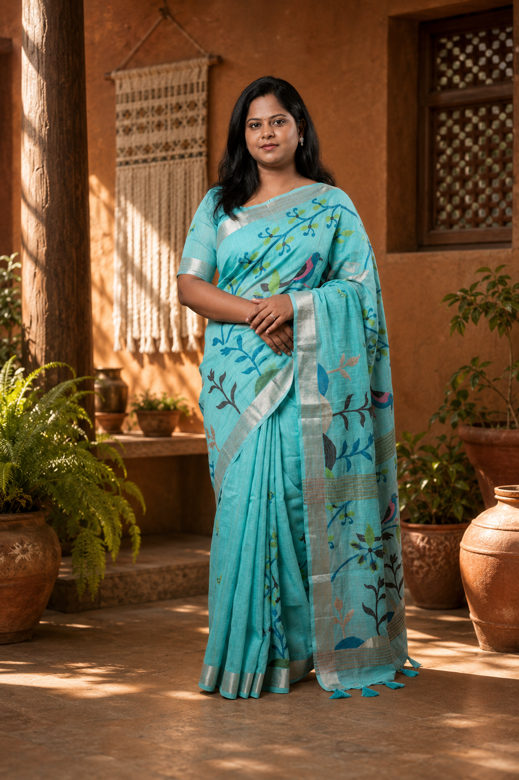 Munga Silk Saree — Munga Silk · Handwoven Motifs